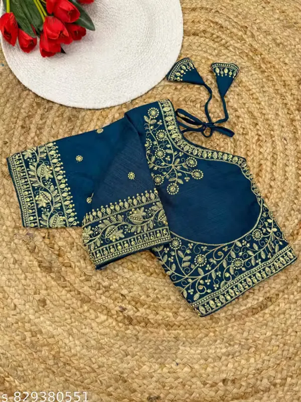 Heavy_Embroidered_And_HandWork_Silk_Blouse_for_Women