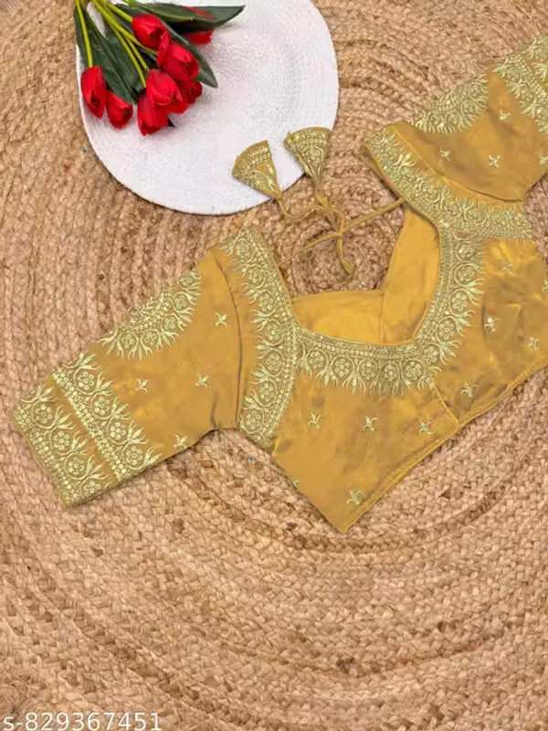 Heavy_Embroidered_Silk_Blouse_for_Women
