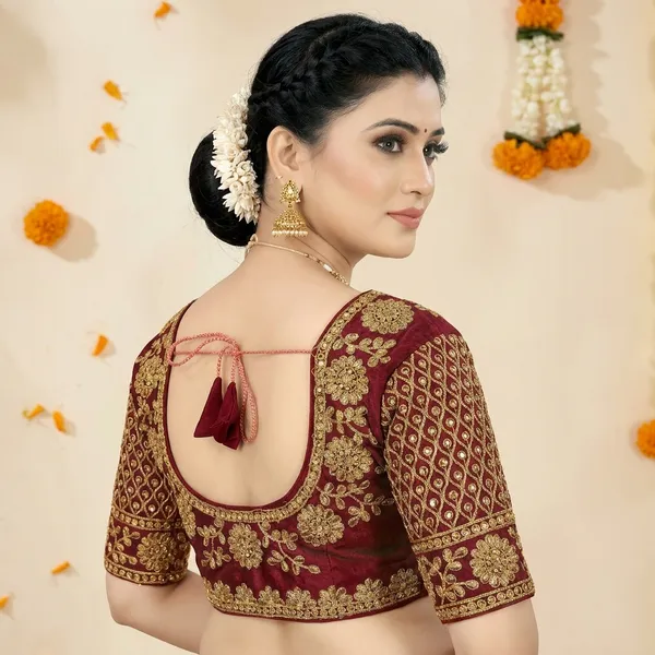 Maroon_Phantom_Blouse_For_Women