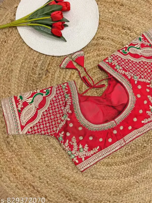 Heavy_Embroidered_Silk_Blouse_for_Women