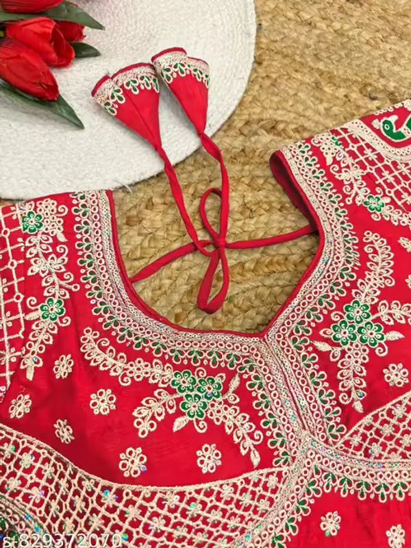 Heavy_Embroidered_Silk_Blouse_for_Women