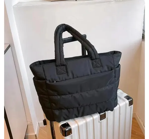 Black_Quilted_Tote_Bag_with_Luggage_Sleeve