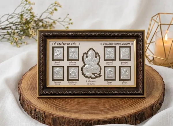 999_Pure_Silver_Ashta_Siddhi_Frame