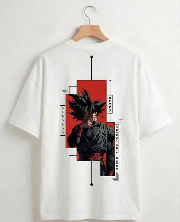 White_Anime_Character_Graphic_Print_Oversized_T-Shirt