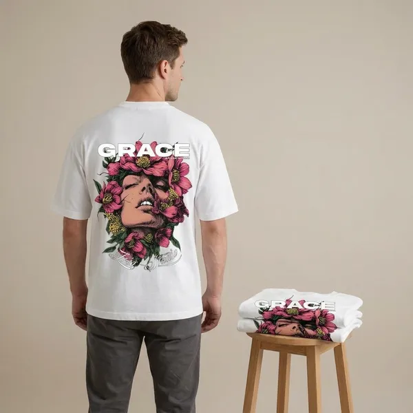 White_Grace_Typography_Oversized_T-Shirt_For_Men