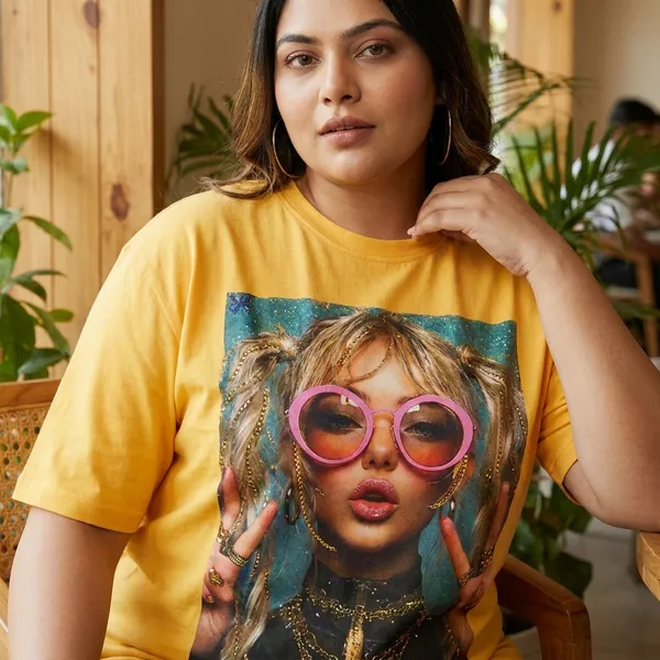 Yellow_Graphic_Print_Oversized_T_Shirt_For_Women