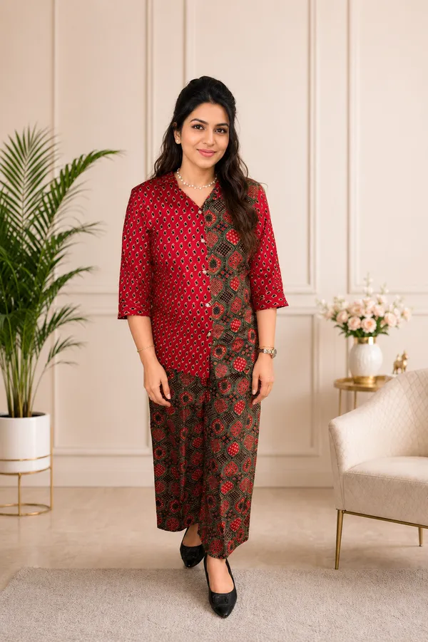 Ajrakh_stylish_printed_cotton_co-ord_set