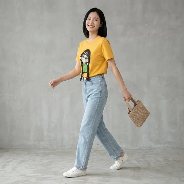 Yellow_Graphic_Print_Oversized_T_Shirt_For_Women