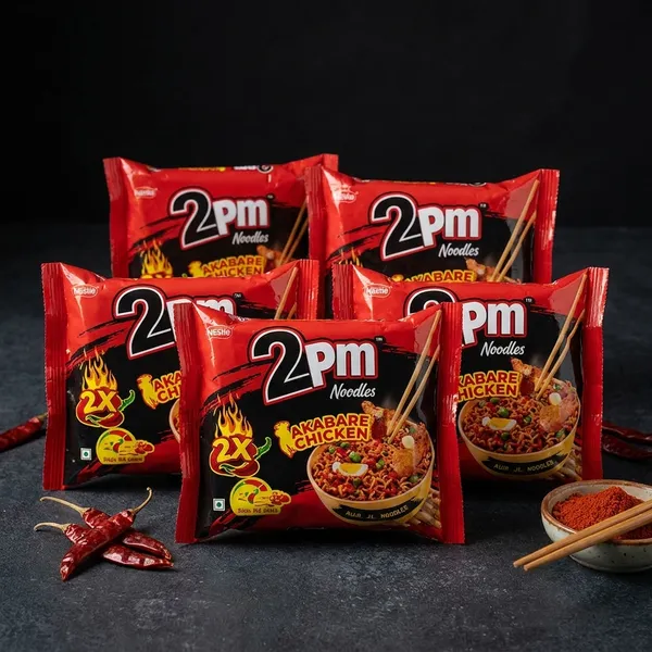 2_Pm_Noodles_Akabare_Chicken_2X_Spicy_Mild_To_Wild_Friends_And_Nepali_Noodle_100G,X5_Pack_Pack_Of_5
