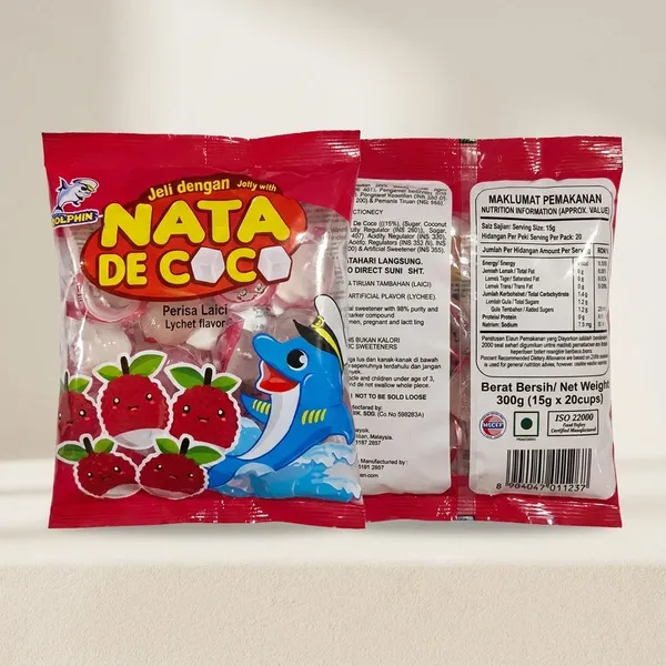 Jelly_With_Nata_De_Coco,_Lychee_Flavour,_15G_Mini_Cups,_20_Cups_Per_Pack_15G_X_20_Cups_Pack_Of_2