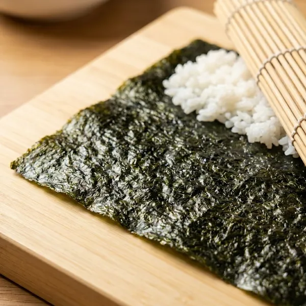 Premium_Roasted_Nori_Seaweed_Sheets,_Dark_Green,_Dried_Red_Algae,_Japanese_Style,_For_Sushi_Making,_Onigiri,_Garnish_30_G_And_10_Nori_Sheet_Pack_Of_1