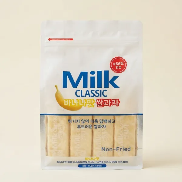 Milk_Classic_Non_Fried_Rice_Crackers_Banana_Flavor,_240G_And_Light,_Crispy_And_Puffed_Snack_And_Healthy_Low_Oil_Treat_Pack_Of_1