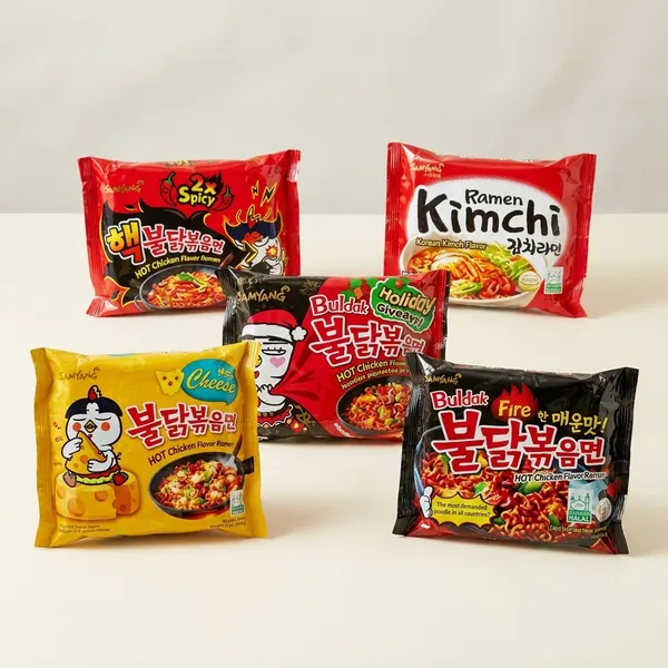 Samyang_Multipack_Vegetarian_Noodles._5_Packet_Of_Mix_Flavour_5_Packet_Pack_Of_5