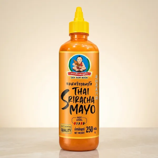 Dek_Somboon_Thai_Sriracha_Mayo_250G_And_Creamy_Spicy_Mayo_Sauce_And_Thai_Style_Chili_Garlic_Mayonnaise_And_Perfect_For_Sandwich,_Sushi,_Dip_And_Dressing_Pack_Of_1