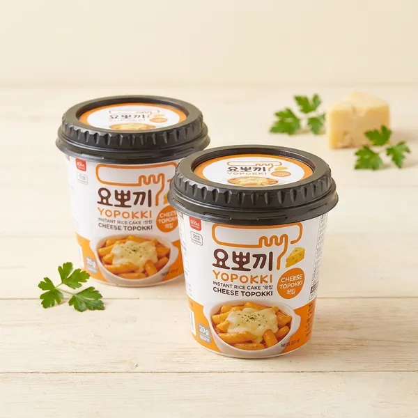 Yopokki_Cheese_Rice_Cake_Bowl_Vegetarian_Korea'S_No.1_Ready_Just_10_Minute_And_And_180_Gm_Each_Pack_Of_2