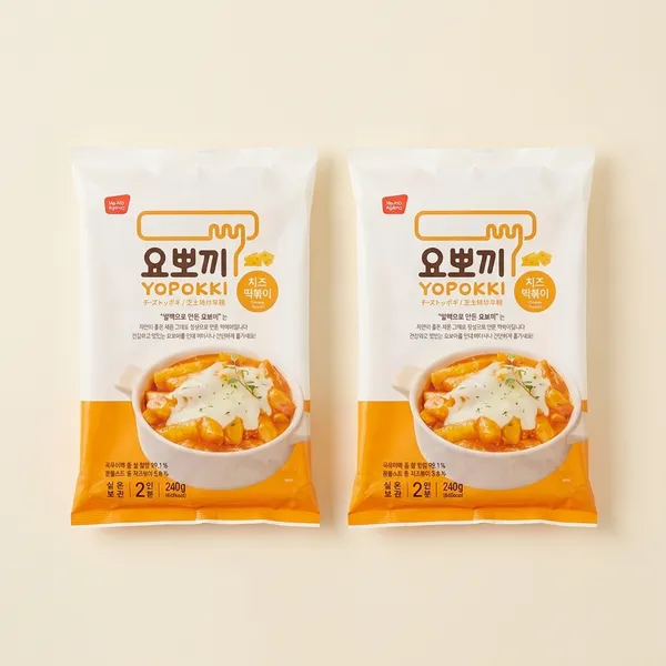 Yopokki_Cheese_Topokki_Rice_Cake_240Gm_Vegetarian_Korea'S_No.1_Topokki_Pack_Of_2