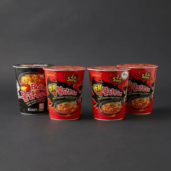 Samyang_2X_Spicy_And_Stir_Fried_Buldak_Hot_Chicken_Flavour_Ramen_Cup_Noodles,70Mg*4_Pack_Imported_Pack_Of_4