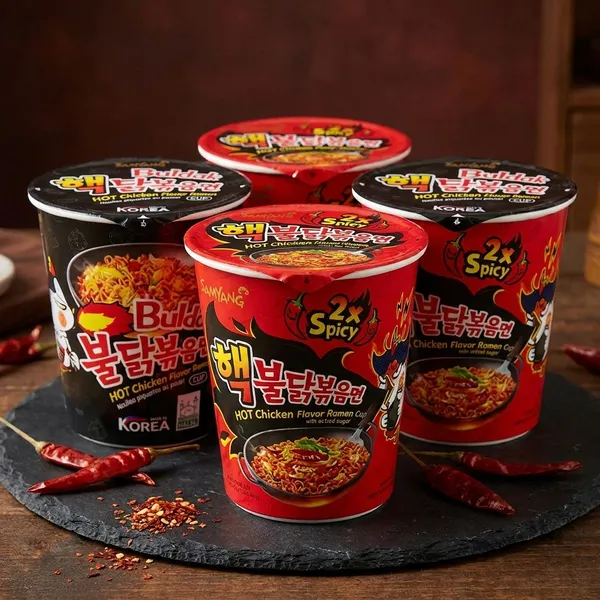 Samyang_2X_Spicy_And_Stir_Fried_Buldak_Hot_Chicken_Flavour_Ramen_Cup_Noodles,70Mg*4_Pack_Imported_Pack_Of_4