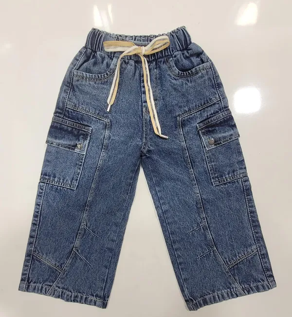 Blue_Premium_Elasticated_Denim_Jeans_With_Drawstring_For_Girls