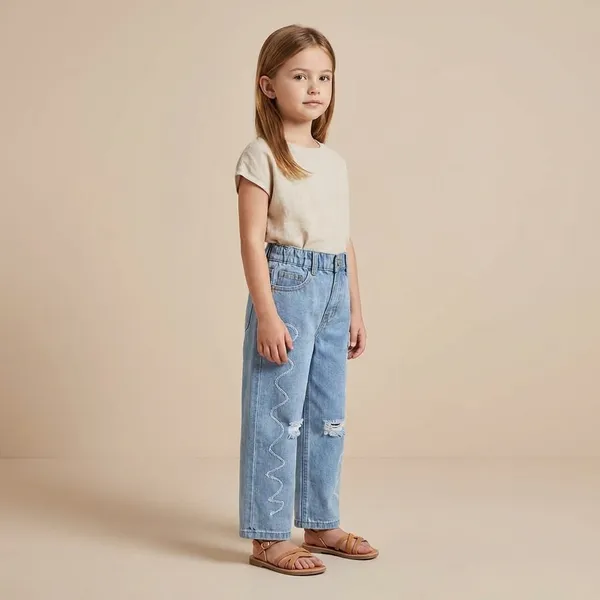 Light_Grey_And_Light_Blue_Premium_Elasticated_Denim_Jeans_For_Girls_|_Pack_Of_2