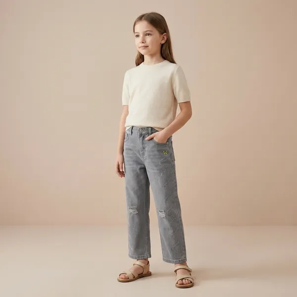 Light_Grey_And_Light_Blue_Premium_Elasticated_Denim_Jeans_For_Girls_|_Pack_Of_2