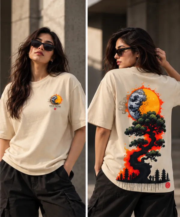 Beige_French_Terry_Cotton_Tree_On_Fire_Graphic_Unisex_Tshirt