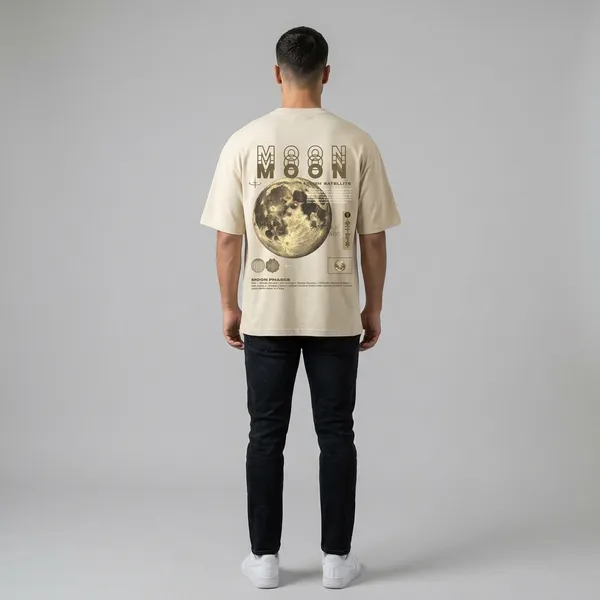 Cream_French_Terry_Cotton_Oversized_Spotify_Code_Graphic_T-Shirt_For_Men_And_Women