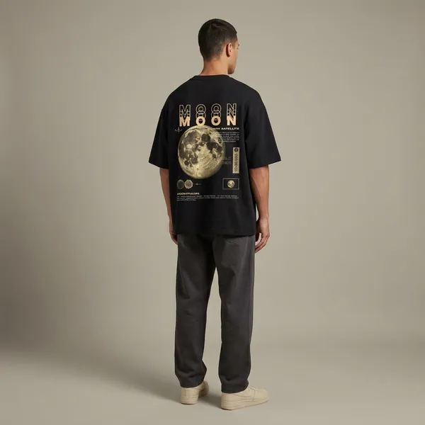Black_French_Terry_Cotton_Oversized_Spotify_Code_Graphic_T-Shirt_For_Men_And_Women
