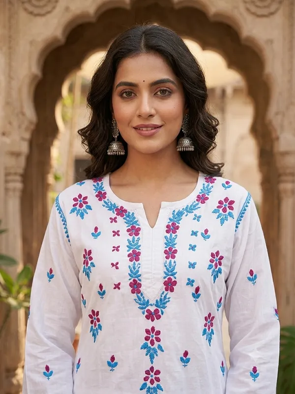 Kashmiri_Chikan_Kurti_Rayon_Fabric