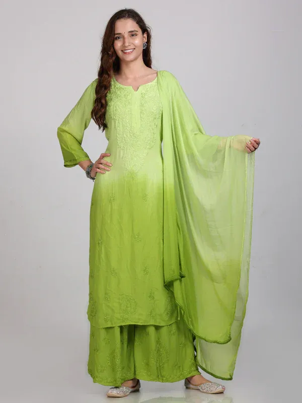 Rayon_Ombre_Chikan_Plazo_Set