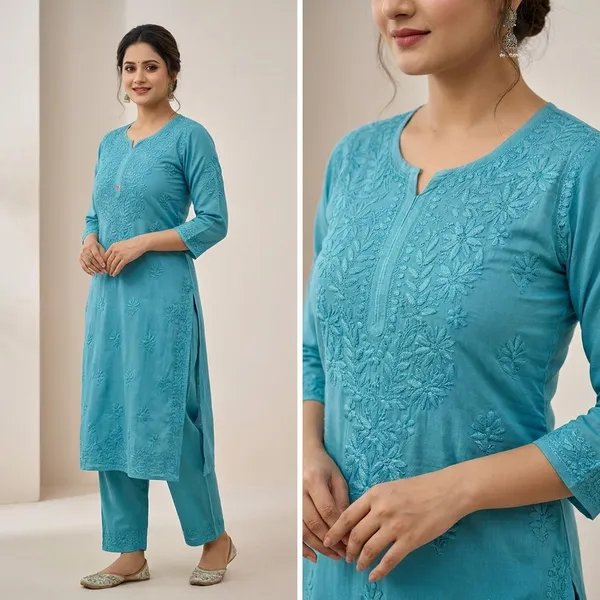 Semi_Green_Rayon_Chikankari_Palazzo_Set_With_Dupatta_For_Women