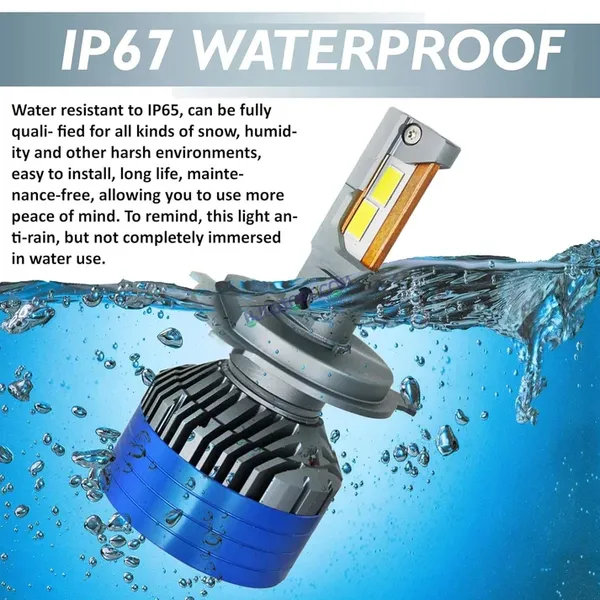 Hjg_300w_H4_Led_Vehicle_Headlight_Bulb_2_150_Watts_2_Pc_Led_Headlight_Bulb_H4_150w_For_All_Cars_Low_And_High_Beam_Bulbs_White_Ac_Dc_300watt_Type_H4