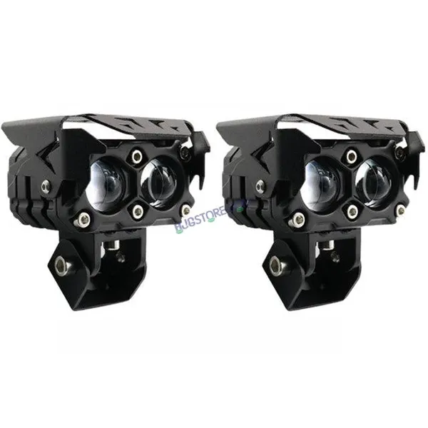 Hjg_Double_Lens_Future_Eyes_2_Lens_Dual_Tone_Fog_Light_With_Smart_Led_12_80w_With_Universal_Fit_For_All_Cars_And_Bikes