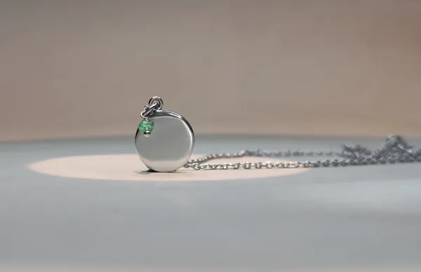 Rhodium_Plated_Sterling_Silver_Necklaces_With_Green_Emerald