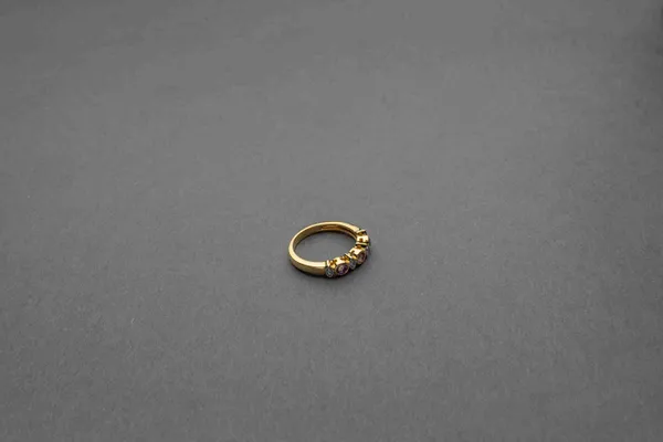 Gold_Plated_Sterling_Silver_Ring_With_Tanzanite_And_White_Cz