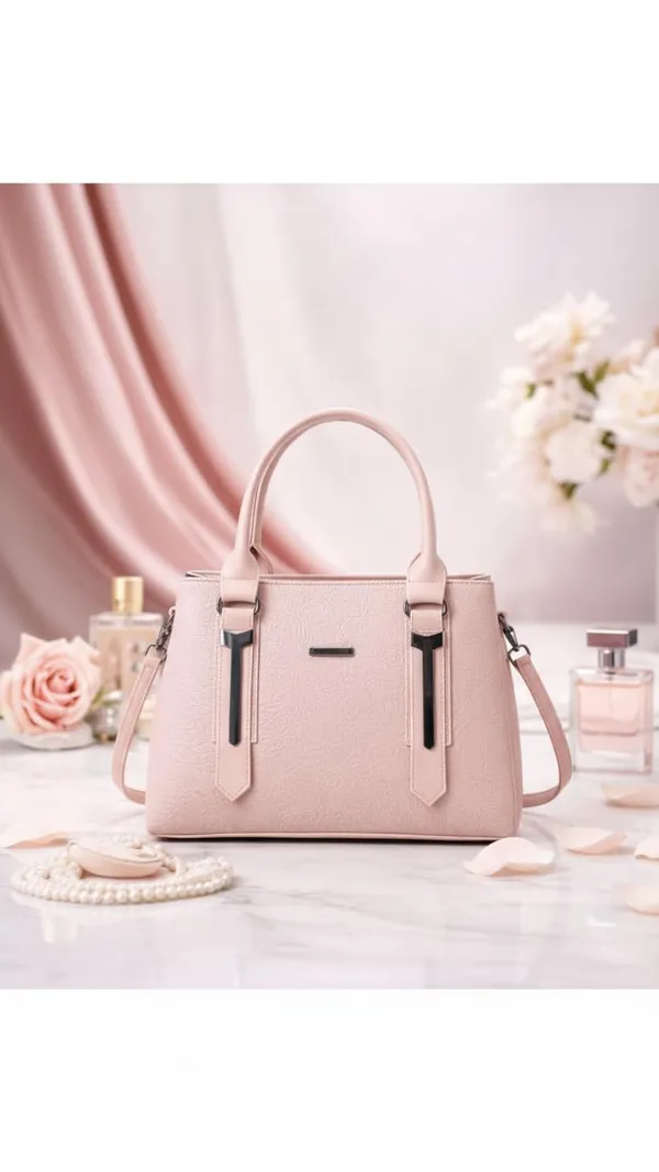 Pink_Stylish_Pu_Leather_Handbag_For_Women_And_Girls