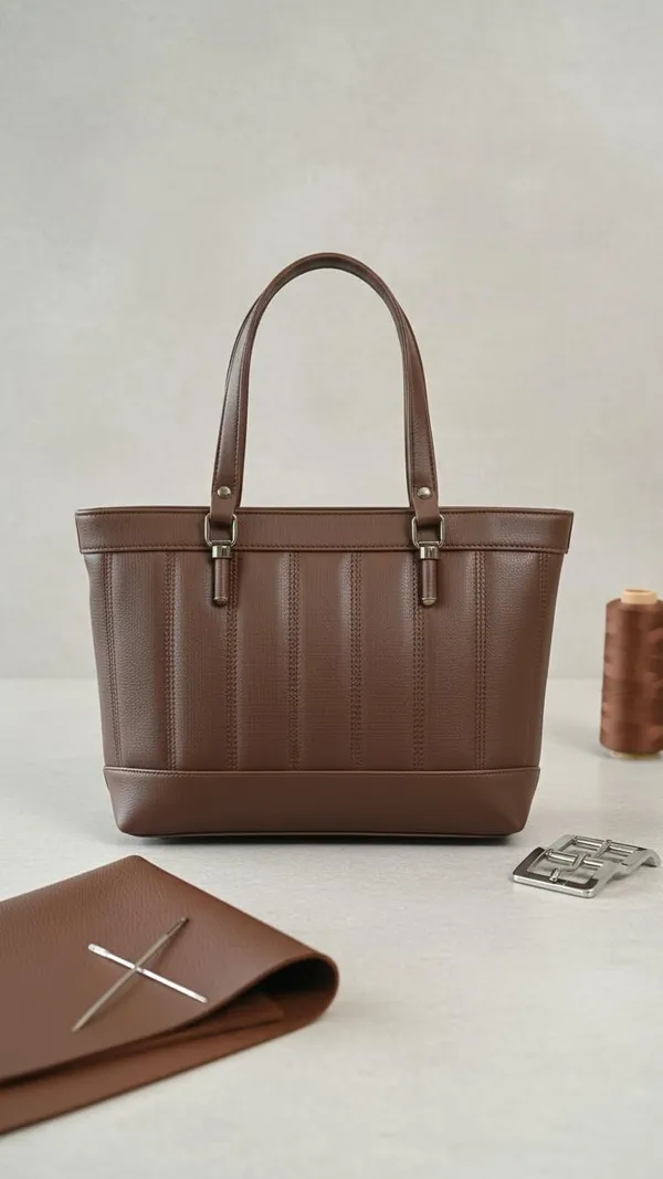 Brown_Stylish_Pu_Leather_Handbag_For_Women_And_Girls