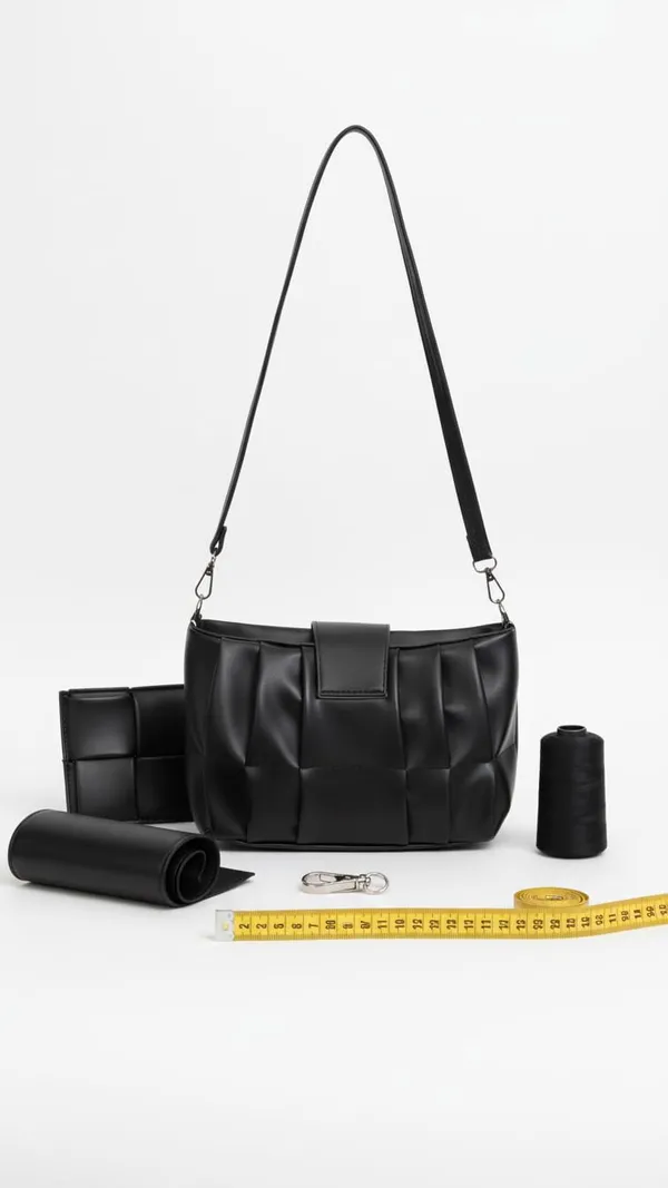 Black_Stylish_Pu_Leather_Handbag_For_Women_And_Girls