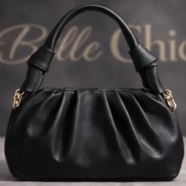 Black_Stylish_Pu_Leather_Handbag_For_Women_And_Girls