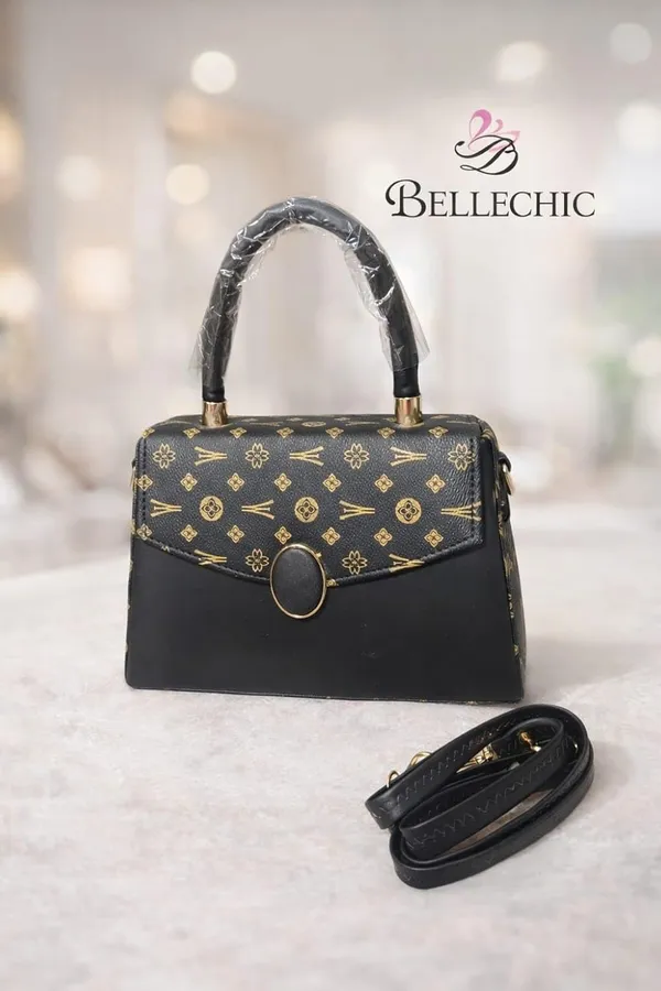 Black_Stylish_Pu_Leather_Handbag_For_Women_And_Girls