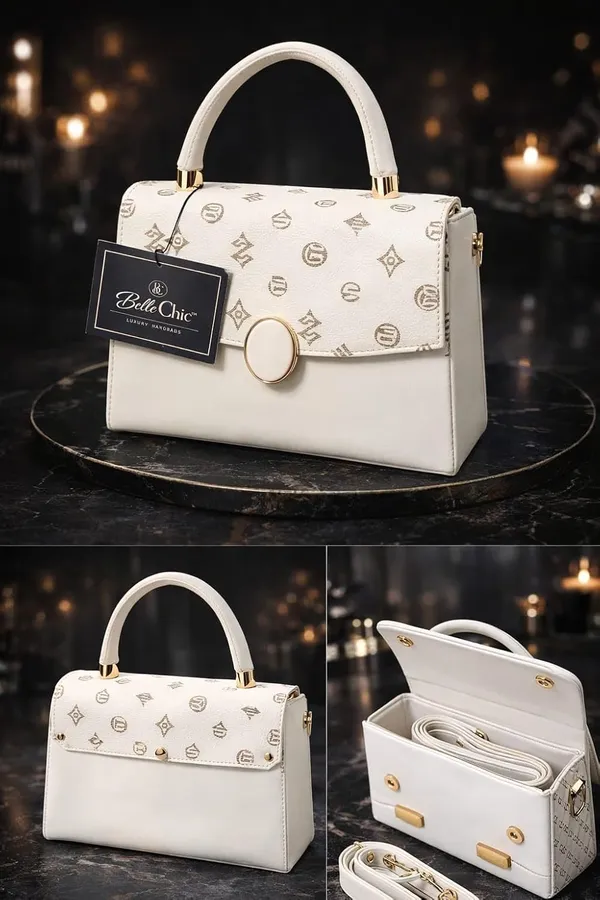 White_Stylish_Pu_Leather_Handbag_For_Women_And_Girls