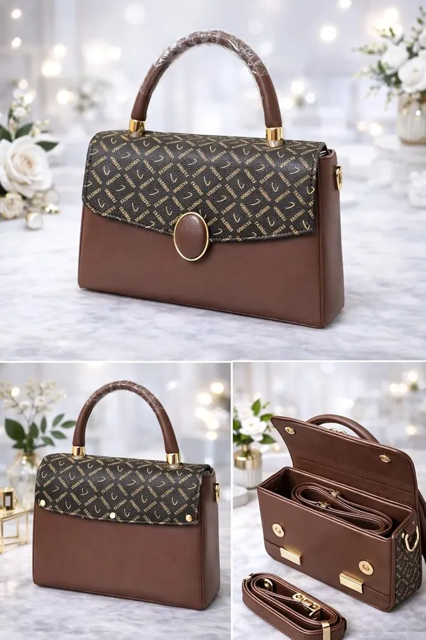 Brown_Stylish_Pu_Leather_Handbag_For_Women_And_Girls
