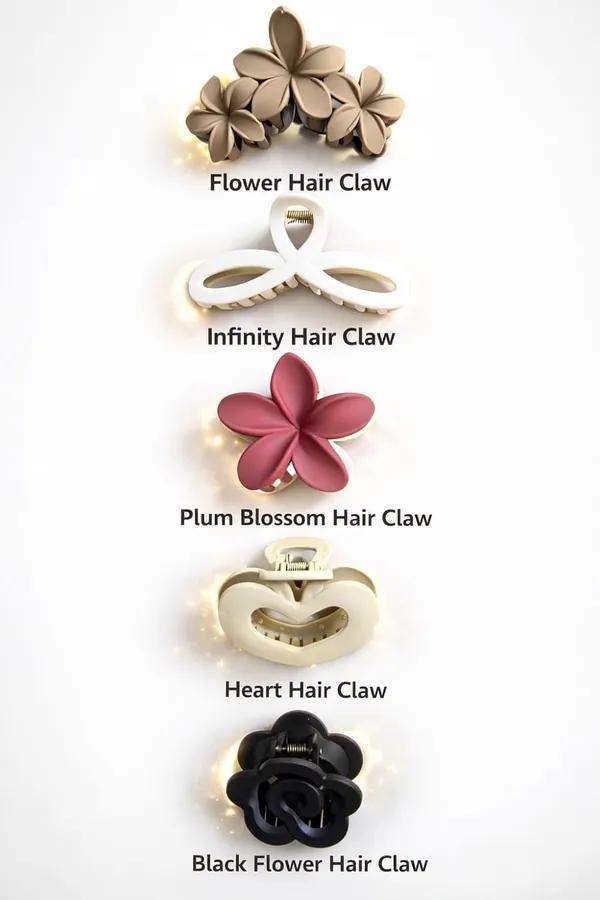 Multicolor_Stylish_Matte_Finish_Strong_Hold_Plastic_Hair_Claw_Clips_For_Women_And_Girls_|_Pack_Of_5_Pcs