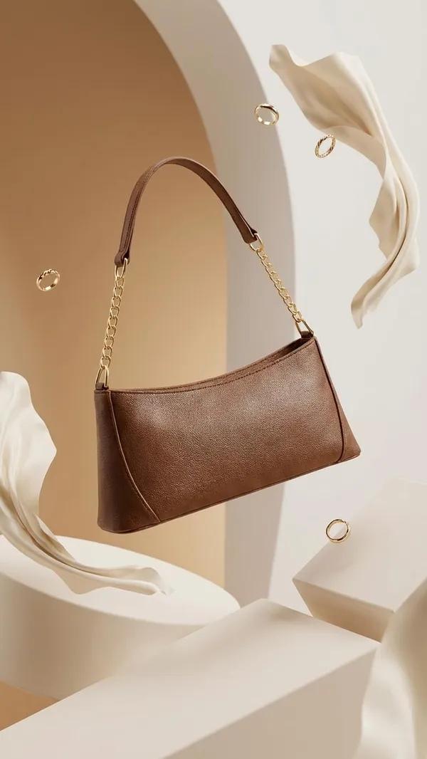 Brown_Baguette_Style_Pu_Leather_Shoulder_Handbag_For_Women_And_Girls