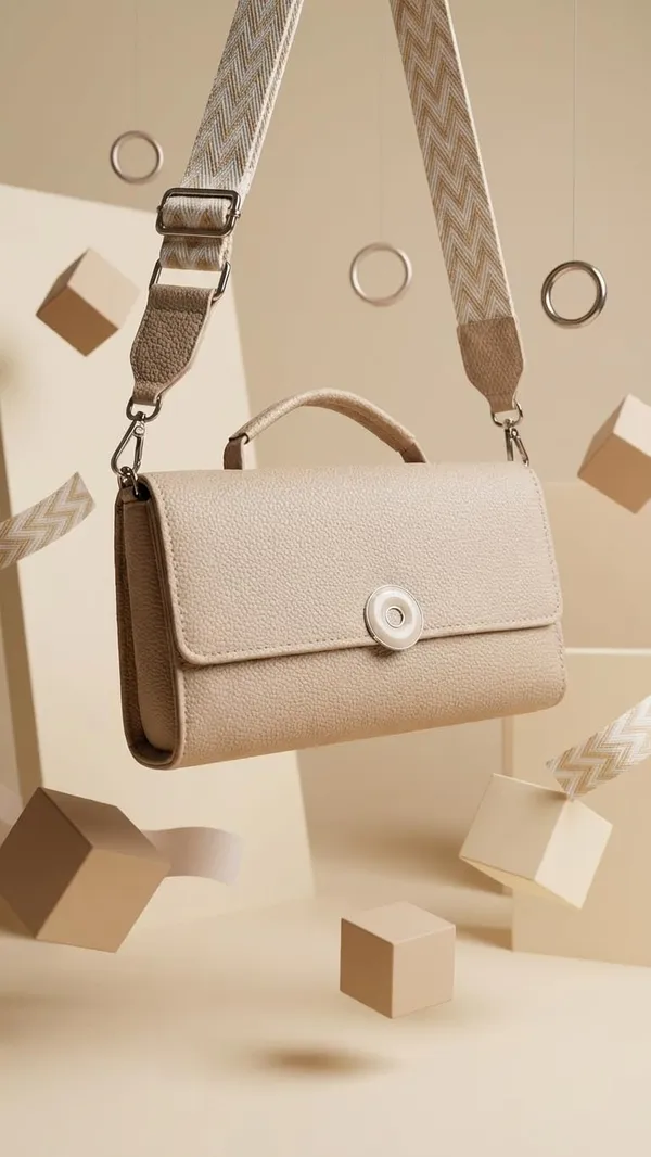 Light_Cream_Pu_Leather_Sling_Handbag_With_Flap_Closure_With_Adjustable_Strap_For_Women_And_Girls