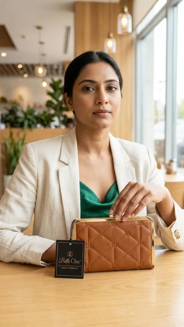Brown_Multiple_Card_Slots_Pu_Leather_Clutch_Wallet_For_Women_And_Girls