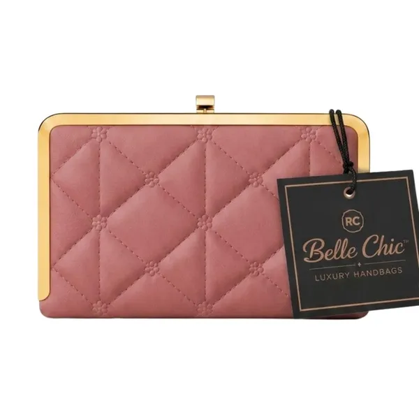 Peach_Multiple_Card_Slots_Pu_Leather_Clutch_Wallet_For_Women_And_Girls