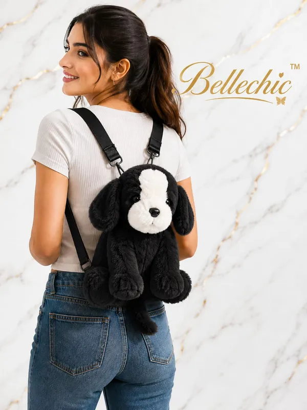 Cute_Plush_Puppy_Backpack_for_Girls_&_Women_|_Soft_Teddy_Dog_School_Bag_|_Adjustable_Shoulder_Straps_|_Lightweight_Fashion_Travel_Backpack