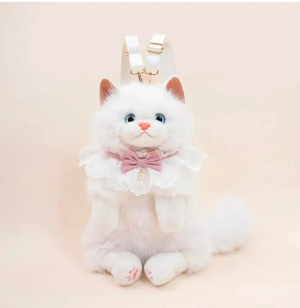 Cute_White_Cat_Plush_Backpack_for_Girls_|_Soft_Faux_Fur_Kawaii_Kitty_School_&_Travel_Bag_with_Lace_Bow