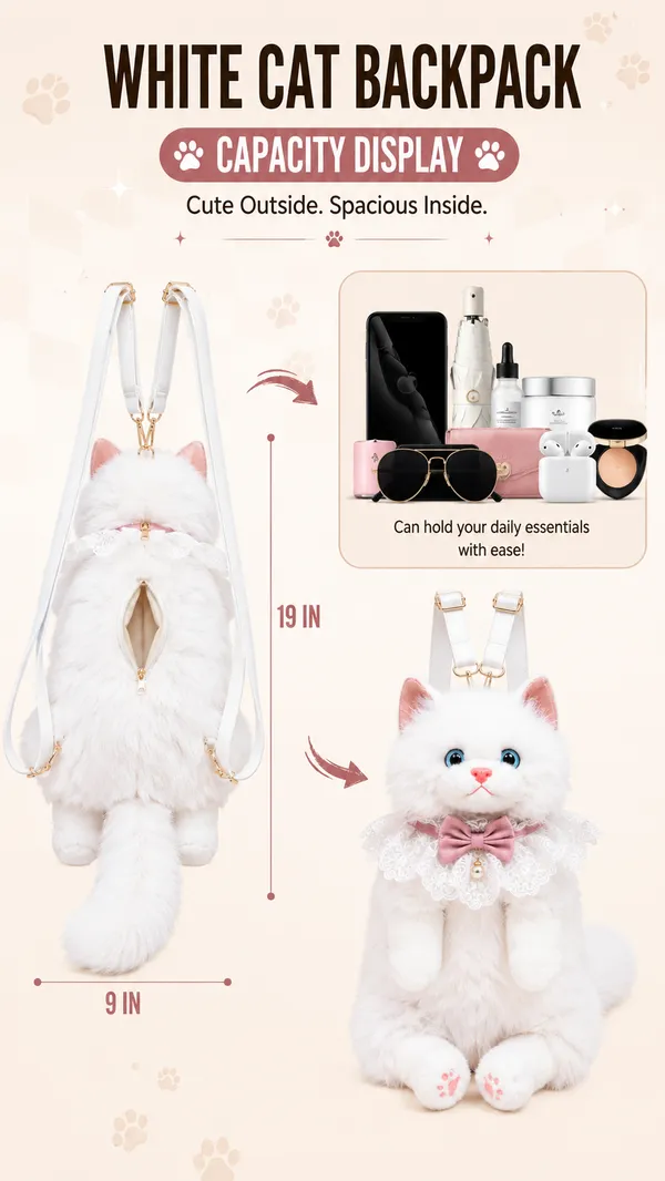 Cute_White_Cat_Plush_Backpack_for_Girls_|_Soft_Faux_Fur_Kawaii_Kitty_School_&_Travel_Bag_with_Lace_Bow
